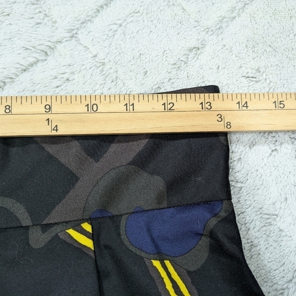 Marni Skirt Women's 40 US 4 Black Blue Floral Abstract High Waist Cotton Retro - Picture 3 of 9